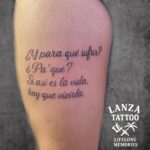 Lanza Tattoo Puerto del Carmen Lanzarote Lettering