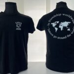 Black Lanza Tattoo T-shirt with Lifelong Memories logo and Tattoos Go Around the World design.